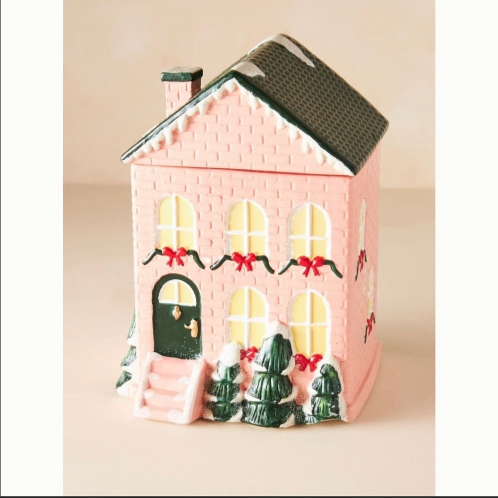 Anthropologie Christmas candle house